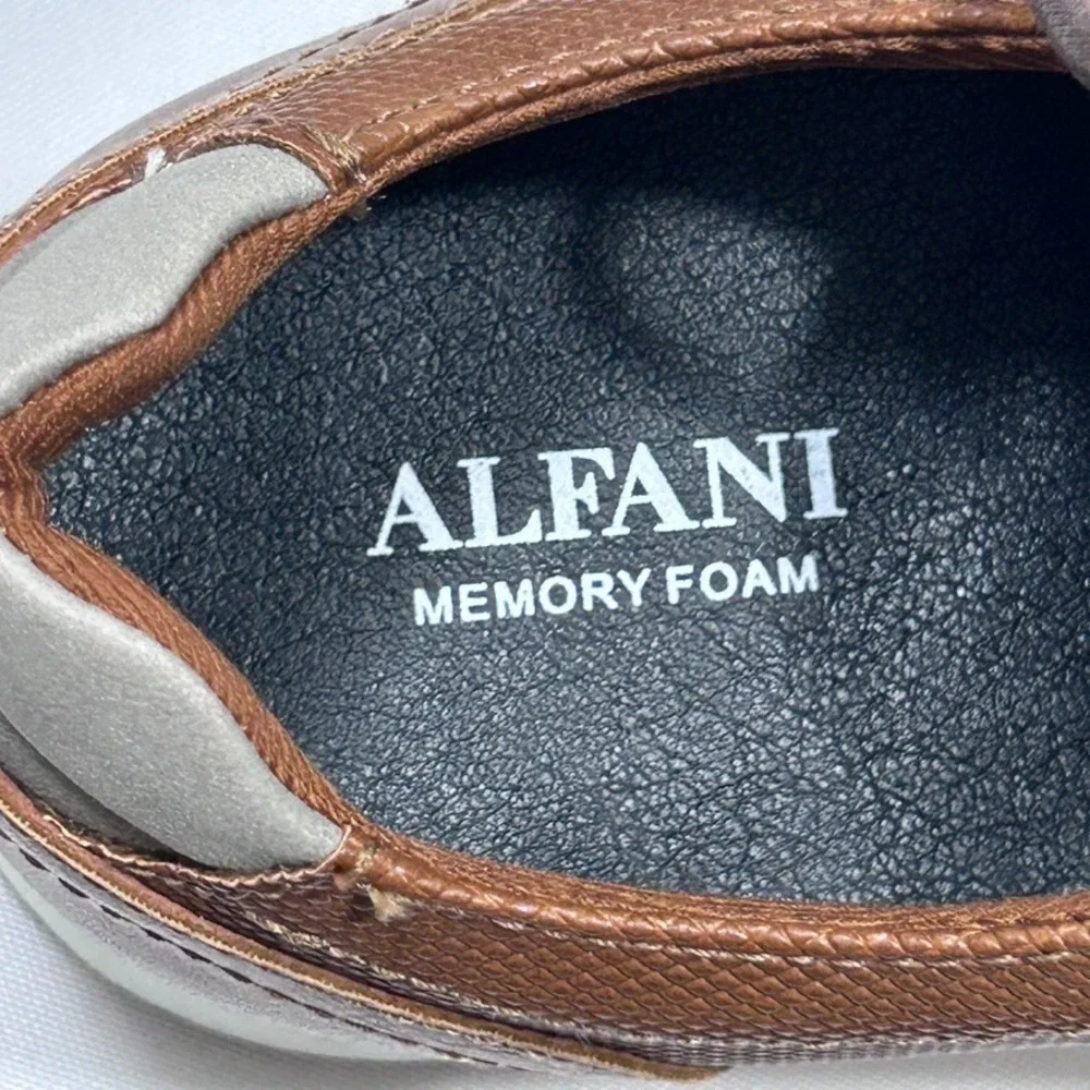 Alfani Men's Landan Lace-Up Sneakers Brown US 8.5M‎